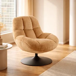Best Feelings Wonen Luna Draaifauteuil Caramel