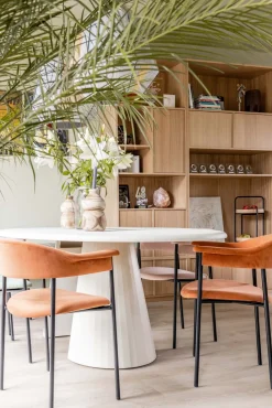 Online XOOON Lund Cone Nebbia Eettafel Stone Skin