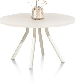 Discount XOOON Lund 4-poot Rond Eettafel Stone Skin