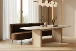New Eijerkamp Collectie Lupa Eetkamerbank Papyrus