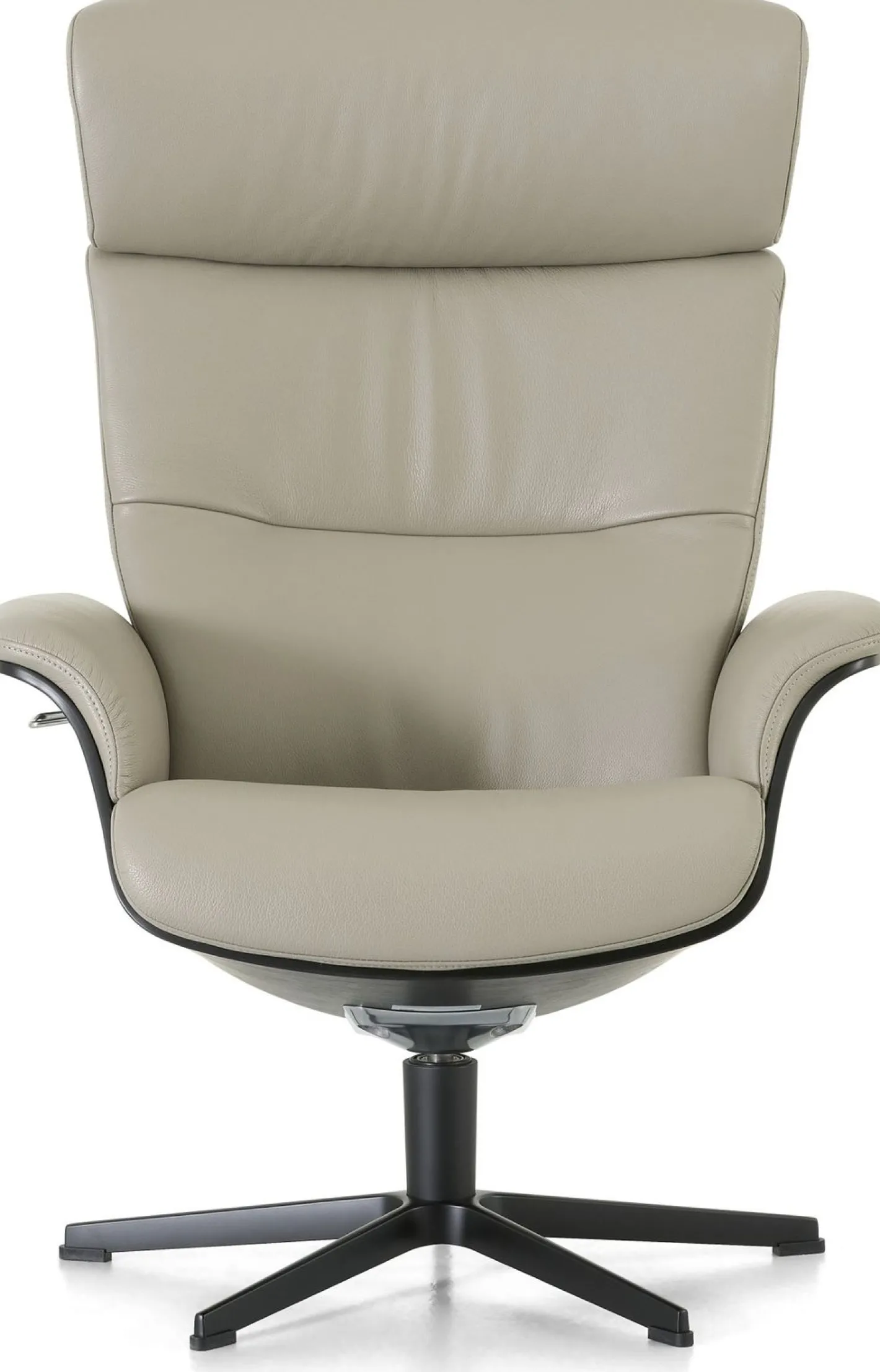 New Montèl Luxor Relaxfauteuil + Hocker Cement