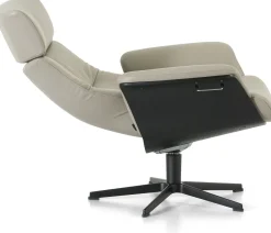 New Montèl Luxor Relaxfauteuil + Hocker Cement