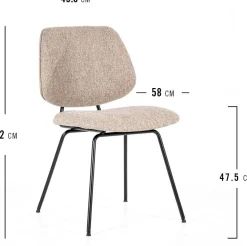 Best Eleonora Lynn Eetkamerstoel Beige