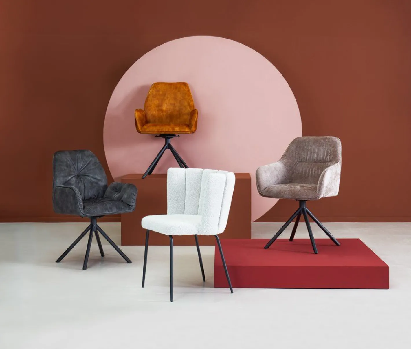 Discount Eijerkamp Collectie Maddox Eetkamerstoel Brown