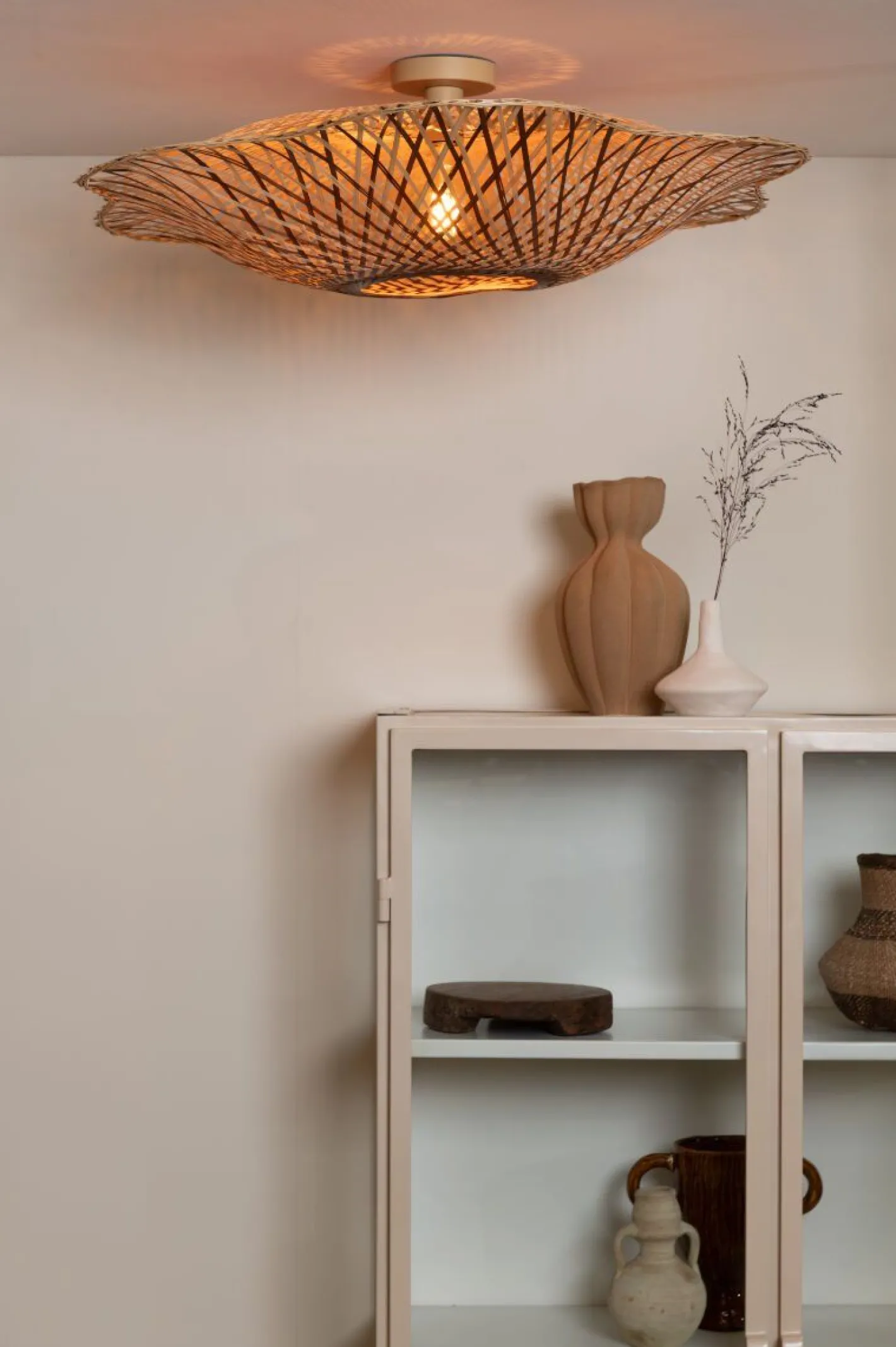 Hot Good&Mojo Madura Plafondlamp Natural, Brown