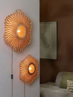 Outlet Good&Mojo Madura Wandlamp Natural, Brown