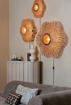 Outlet Good&Mojo Madura Wandlamp Natural, Brown
