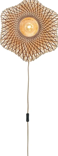 Clearance Good&Mojo Madura Wandlamp Natural, Brown