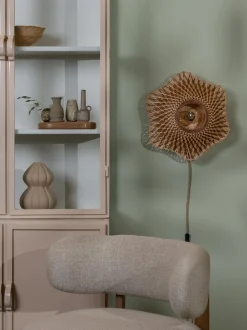 Clearance Good&Mojo Madura Wandlamp Natural, Brown