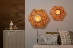 Clearance Good&Mojo Madura Wandlamp Natural, Brown