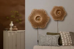 Clearance Good&Mojo Madura Wandlamp Natural, Brown