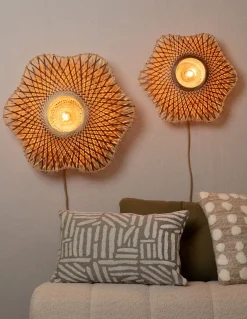 Clearance Good&Mojo Madura Wandlamp Natural, Brown