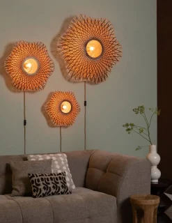 Clearance Good&Mojo Madura Wandlamp Natural, Brown