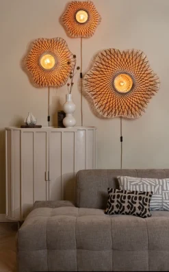Clearance Good&Mojo Madura Wandlamp Natural, Brown