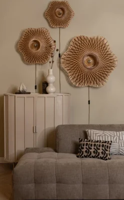 Clearance Good&Mojo Madura Wandlamp Natural, Brown