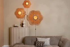 Clearance Good&Mojo Madura Wandlamp Natural, Brown