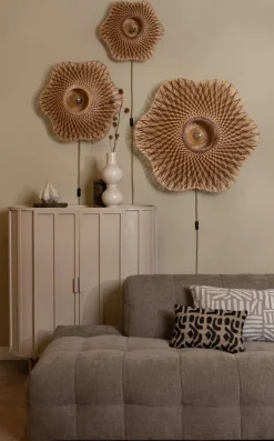 Clearance Good&Mojo Madura Wandlamp Natural, Brown