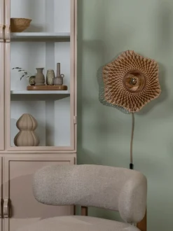 Clearance Good&Mojo Madura Wandlamp Natural, Brown