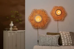 Clearance Good&Mojo Madura Wandlamp Natural, Brown