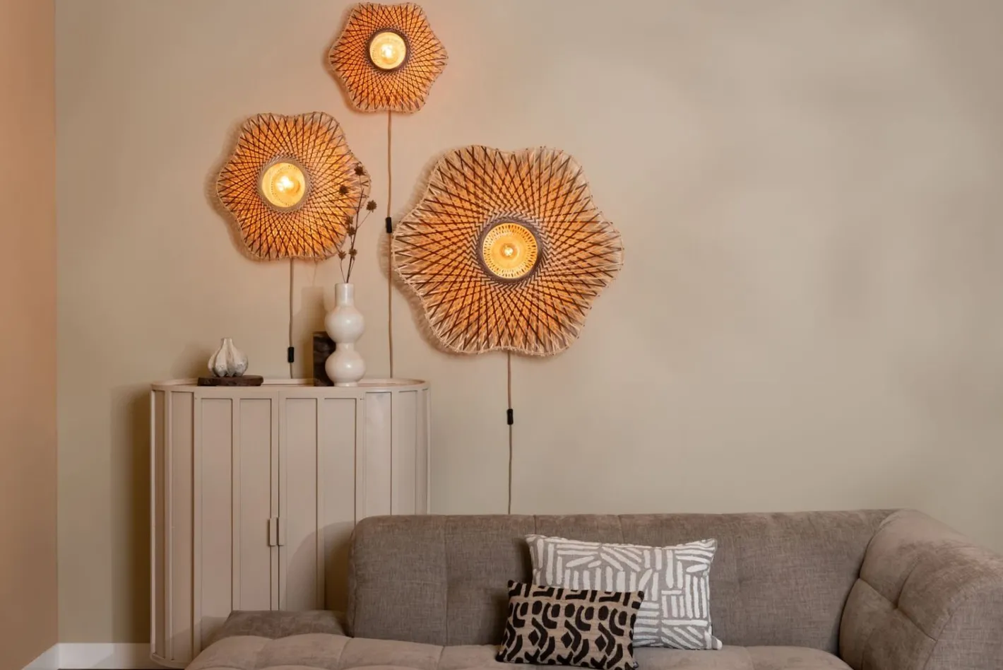 Best Good&Mojo Madura Wandlamp Natural, Brown