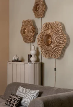 Best Good&Mojo Madura Wandlamp Natural, Brown