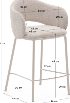 Sale Kave Home Maina Barstoel Beige