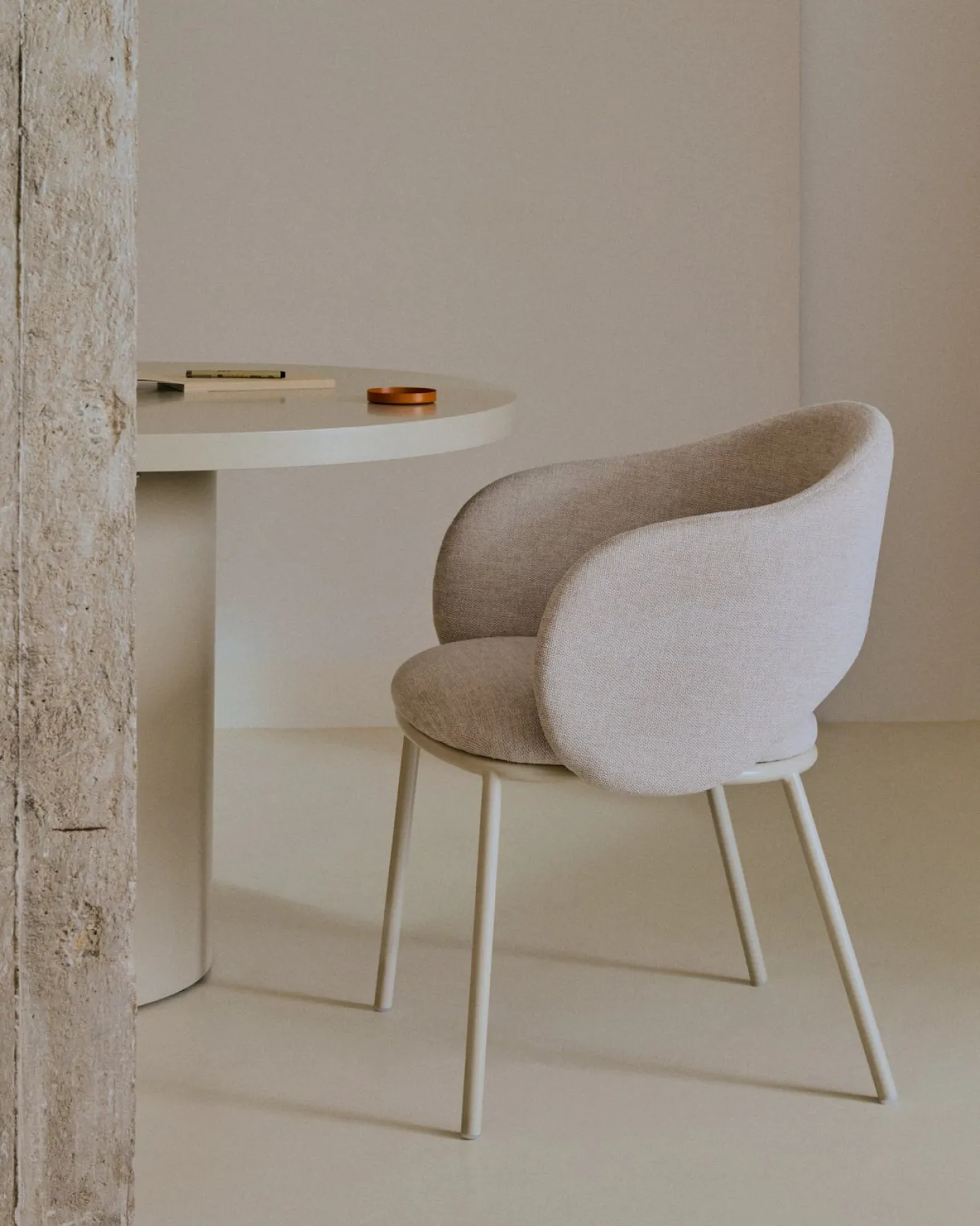 Best Kave Home Maina Eetkamerstoel Beige