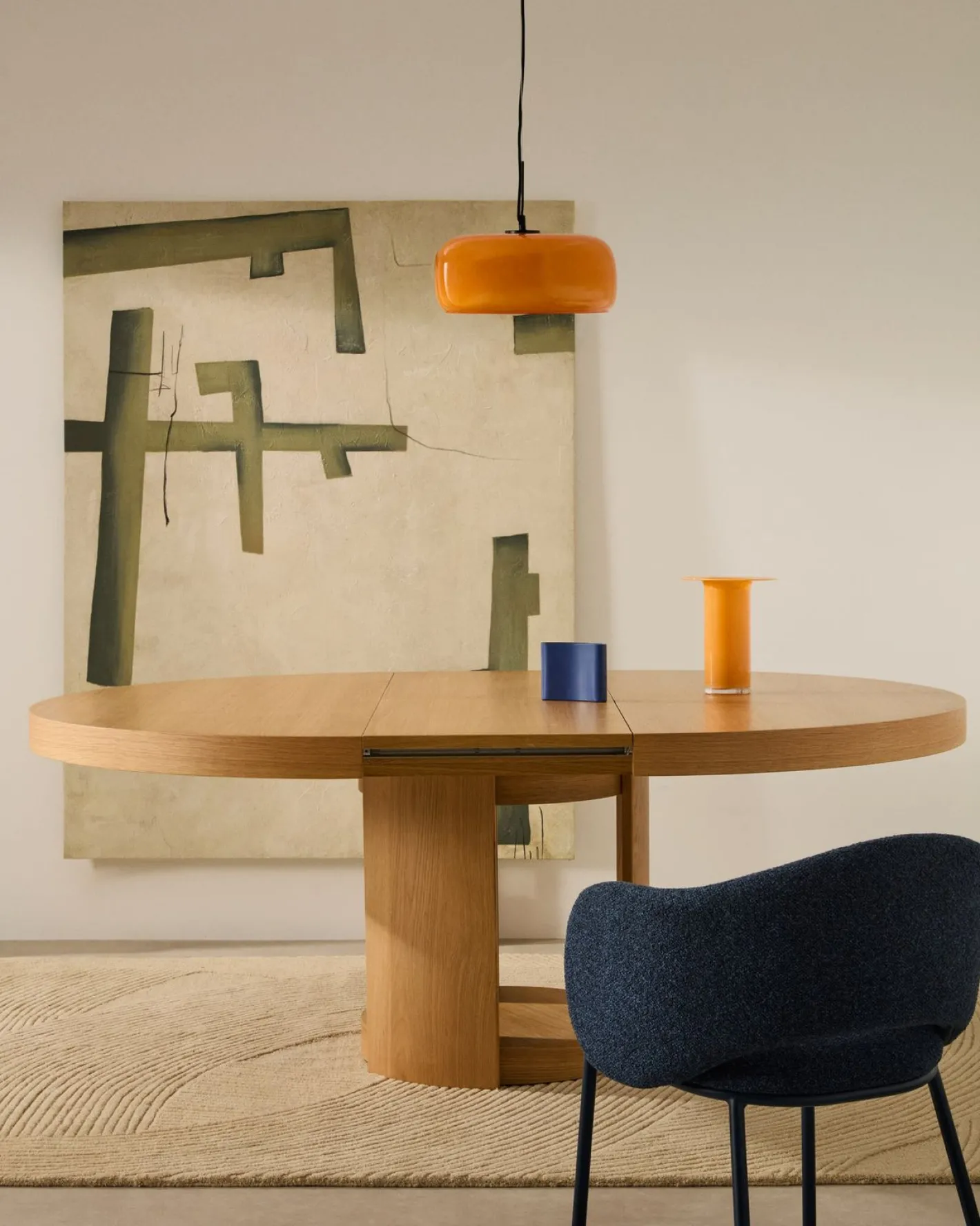 Clearance Kave Home Maina Eetkamerstoel Blauw
