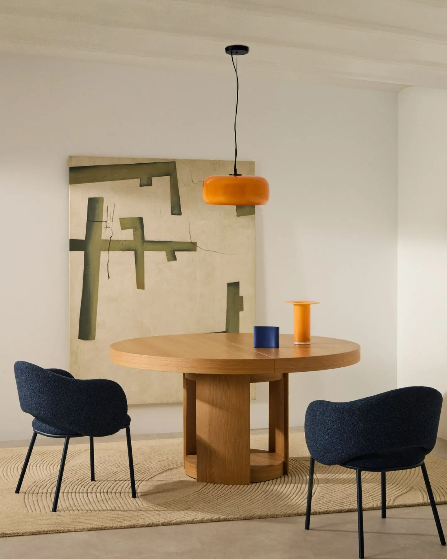 Clearance Kave Home Maina Eetkamerstoel Blauw