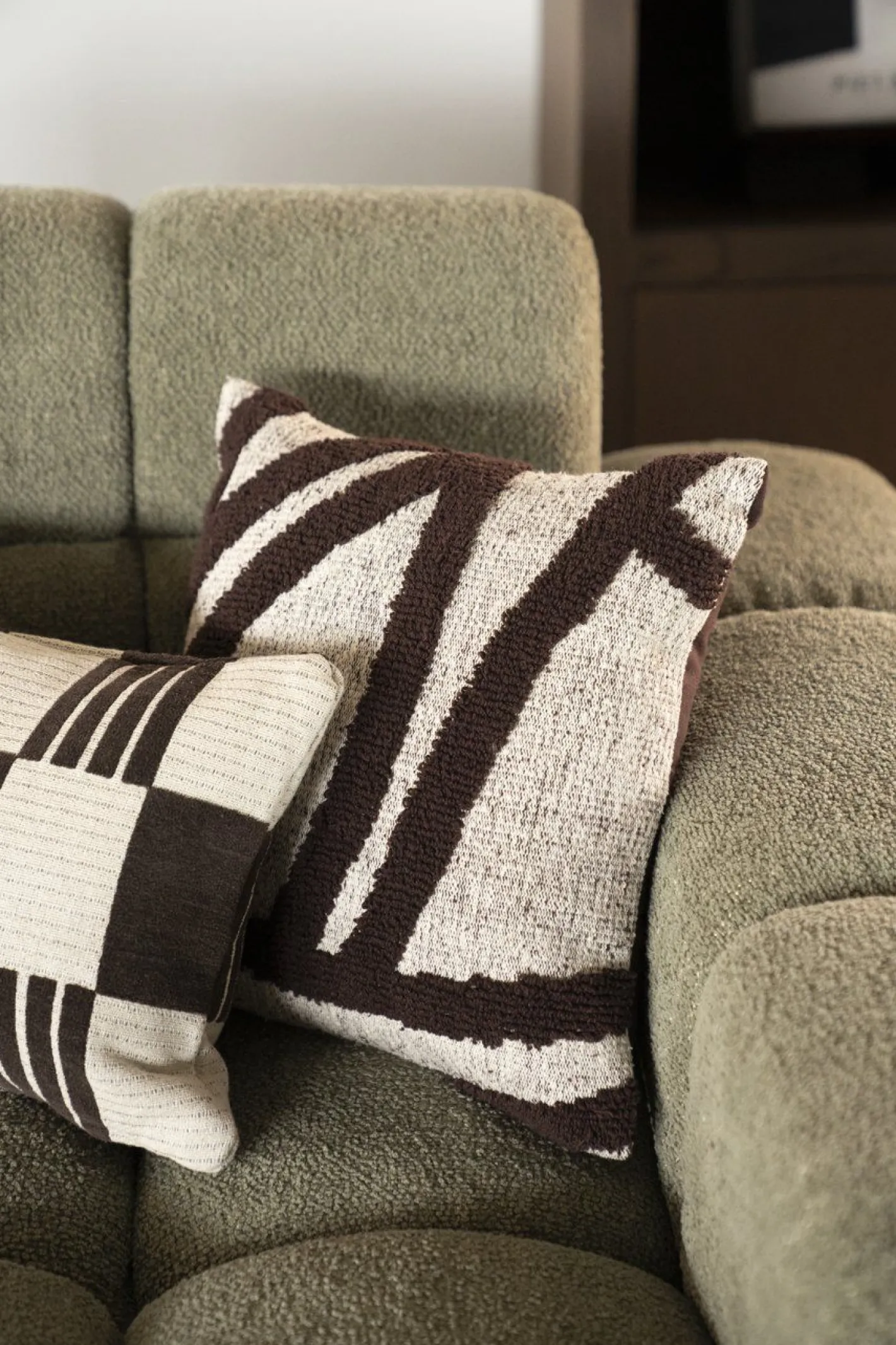 Clearance By Boo Majani Kussen Dark Brown