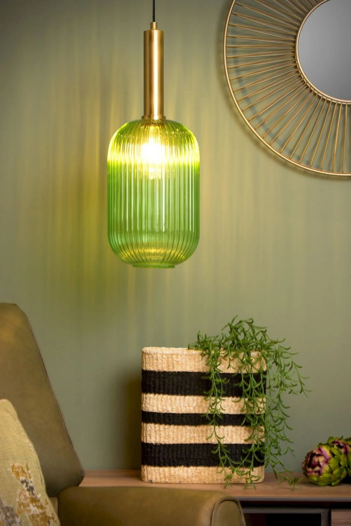 Outlet Lucide Maloto Hanglamp Groen