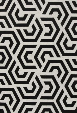 New Trendhopper Manou Vloerkleed Wit, Zwart