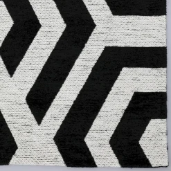 New Trendhopper Manou Vloerkleed Wit, Zwart