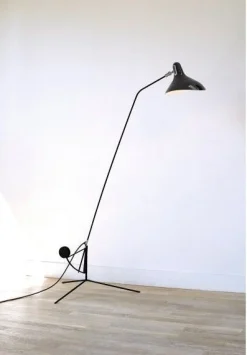 Clearance Eijerkamp Collectie Mantis Vloerlamp Zwart
