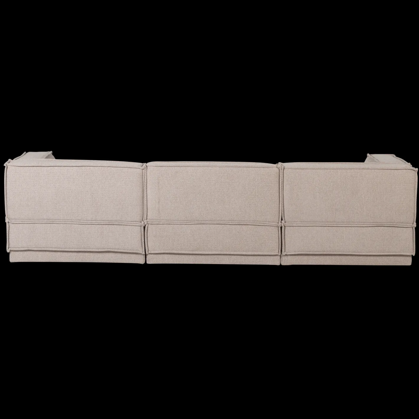 Outlet WOOOD Manu Grove Chenille Hoekbank Naturel