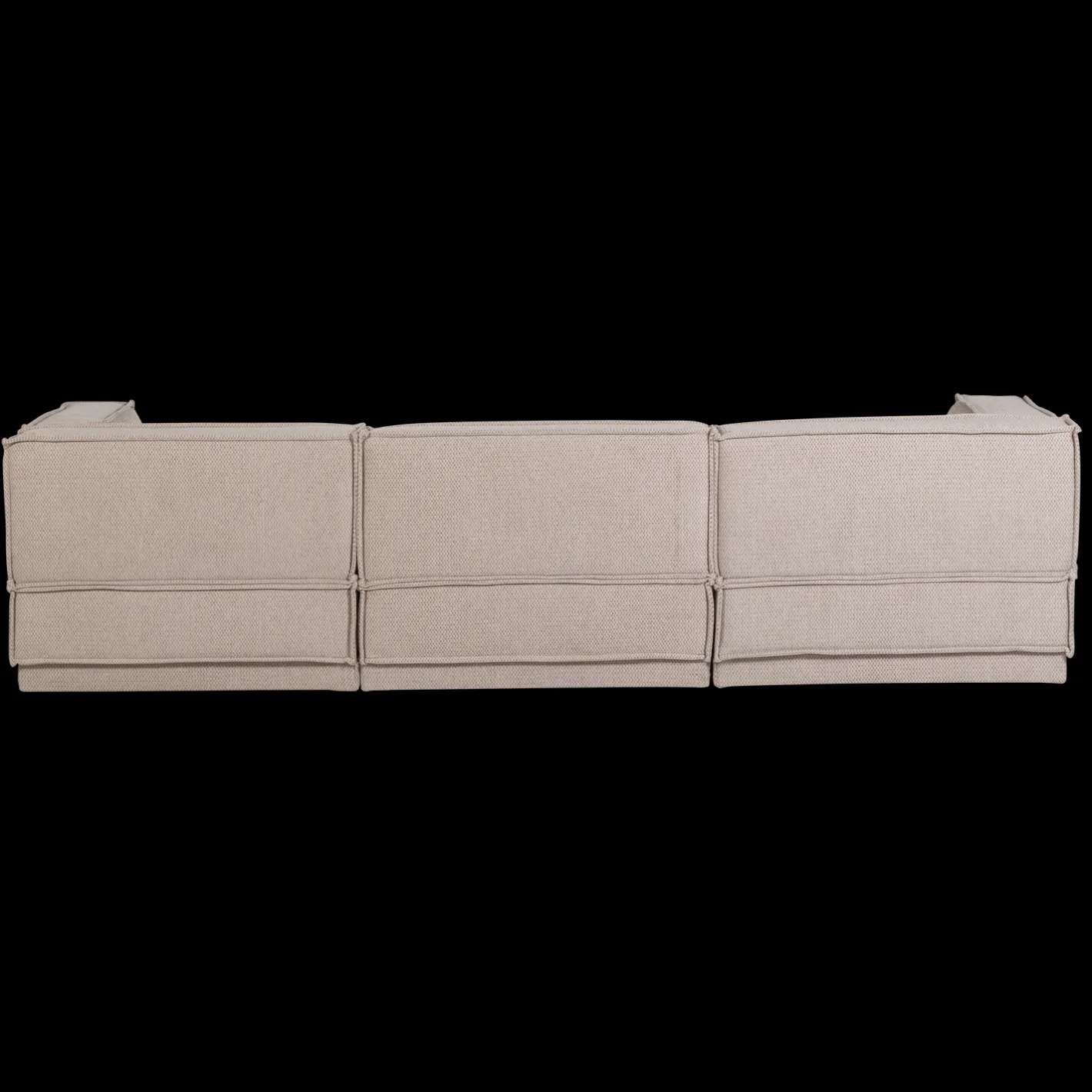 Discount WOOOD Manu Grove Chenille Hoekbank Naturel