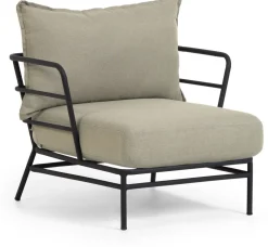 Clearance Kave Home Mareluz Outdoor Fauteuil Zwart