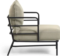 Clearance Kave Home Mareluz Outdoor Fauteuil Zwart