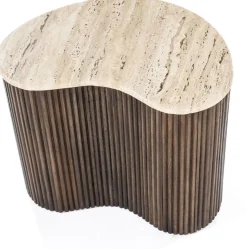 Hot Eleonora Mari Bijzettafel Beige, Bruin