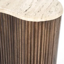 Hot Eleonora Mari Bijzettafel Beige, Bruin
