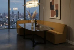 New Eijerkamp Collectie Marly Eetkamerbank Mocha Mousse
