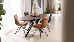 Online XOOON Masura Ellips Eettafel Roest