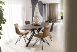 Online XOOON Masura Ellips Eettafel Roest