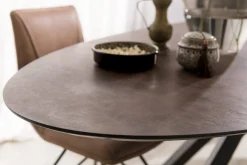 Online XOOON Masura Ellips Eettafel Roest