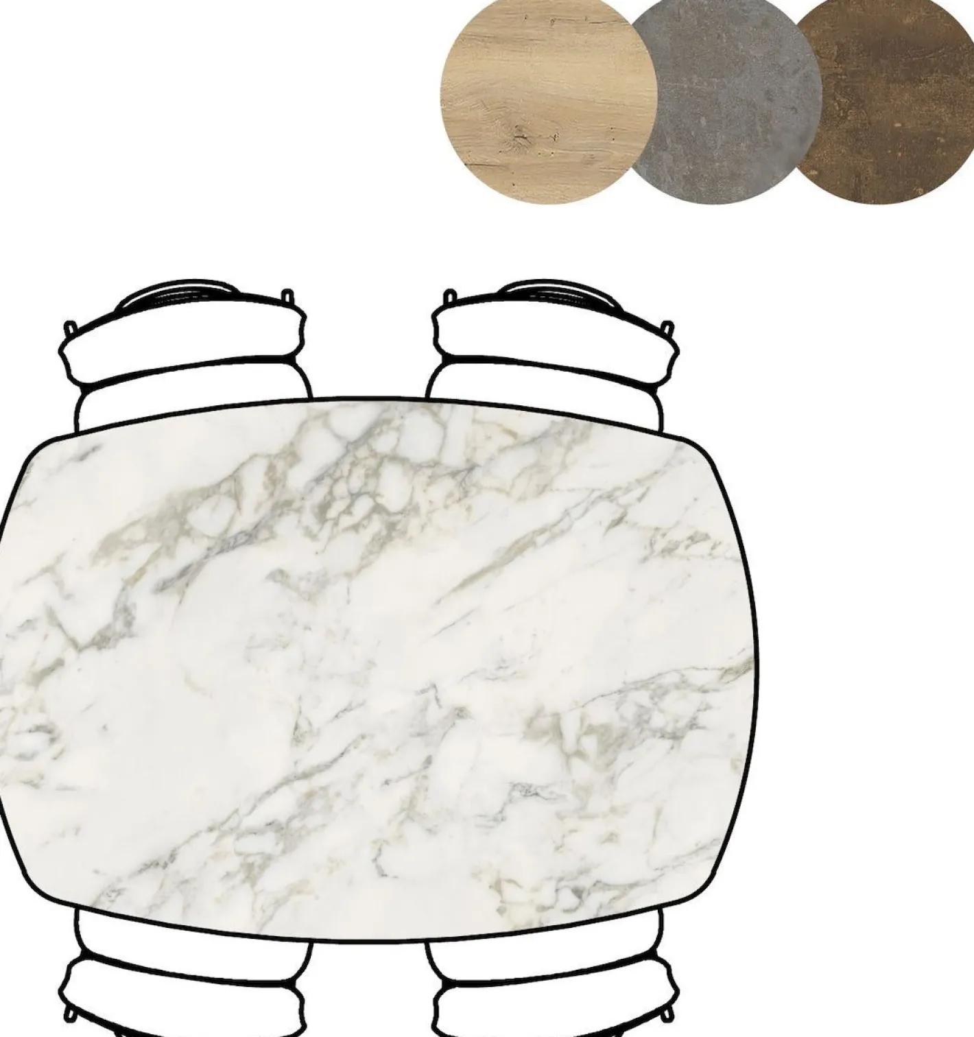 New XOOON Masura Eettafel Wit