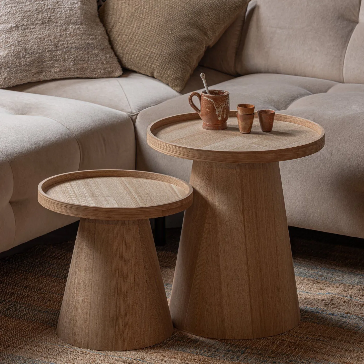 Online WOOOD Maud Bijzettafel Naturel
