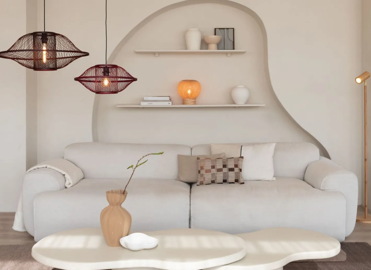 Good&Mojo Maui Hanglamp Burgundy