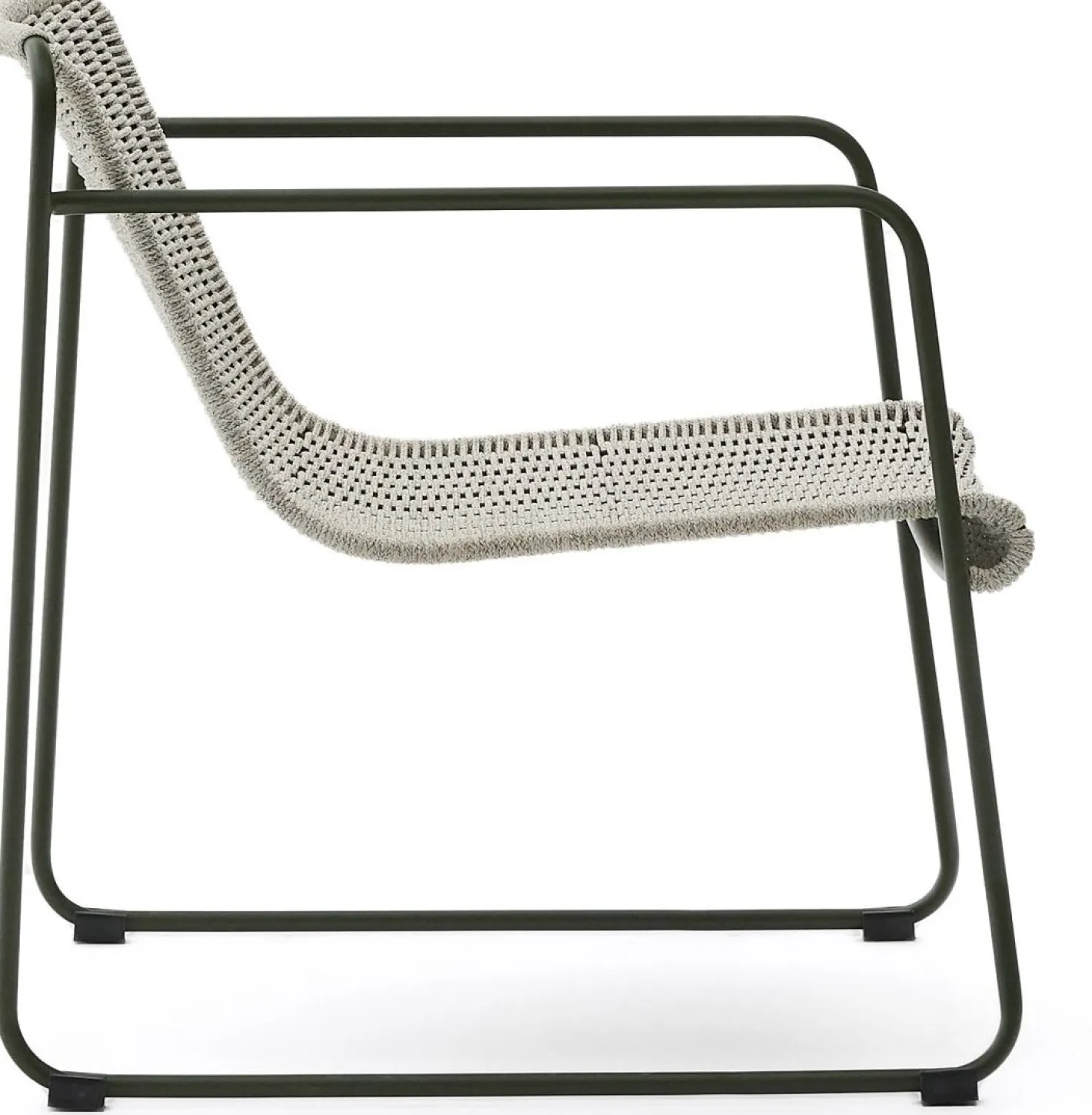 Kave Home Maurina Outdoor Fauteuil Grijs, Groen
