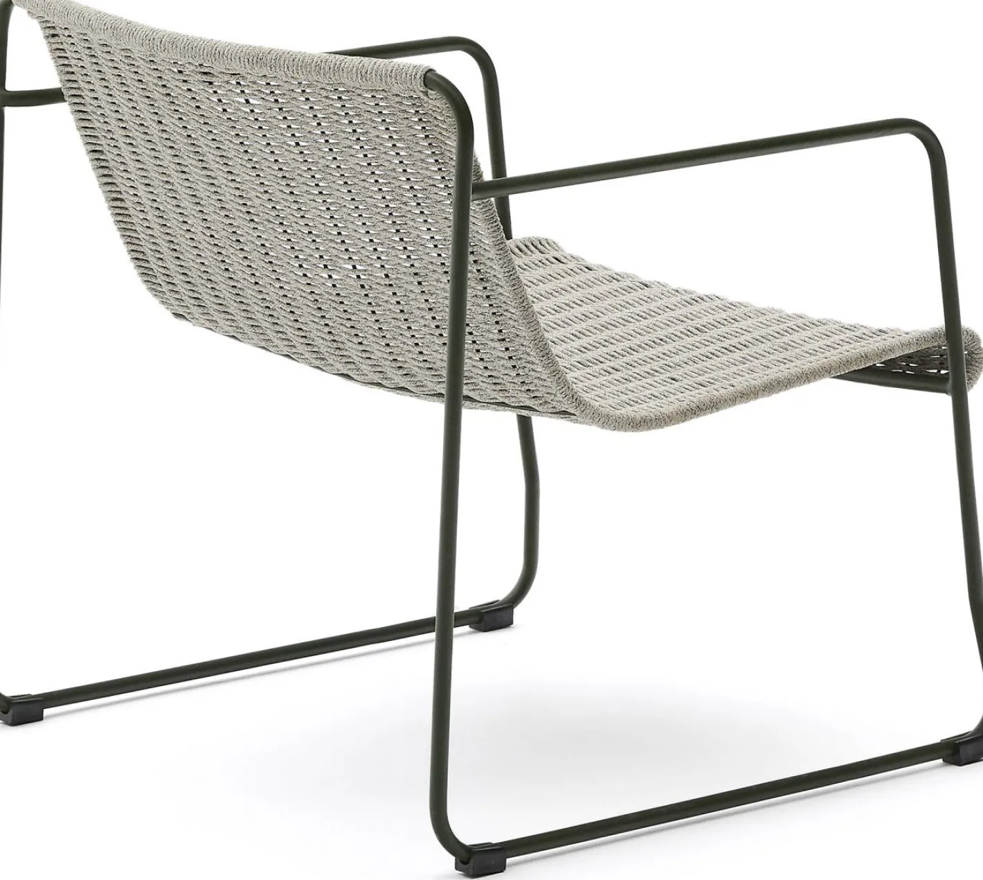 Kave Home Maurina Outdoor Fauteuil Grijs, Groen