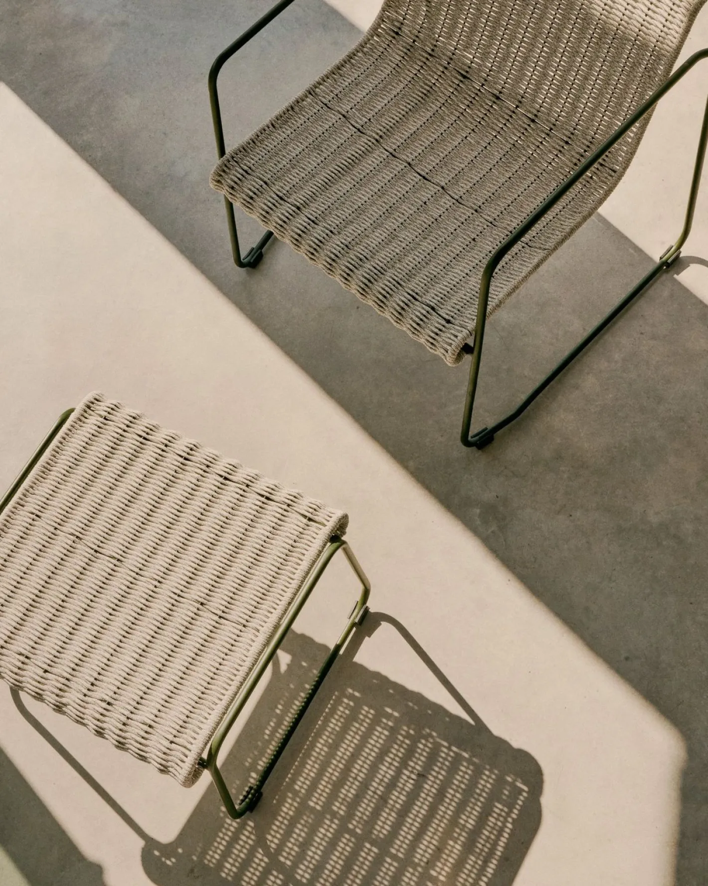 Kave Home Maurina Outdoor Fauteuil Grijs, Groen